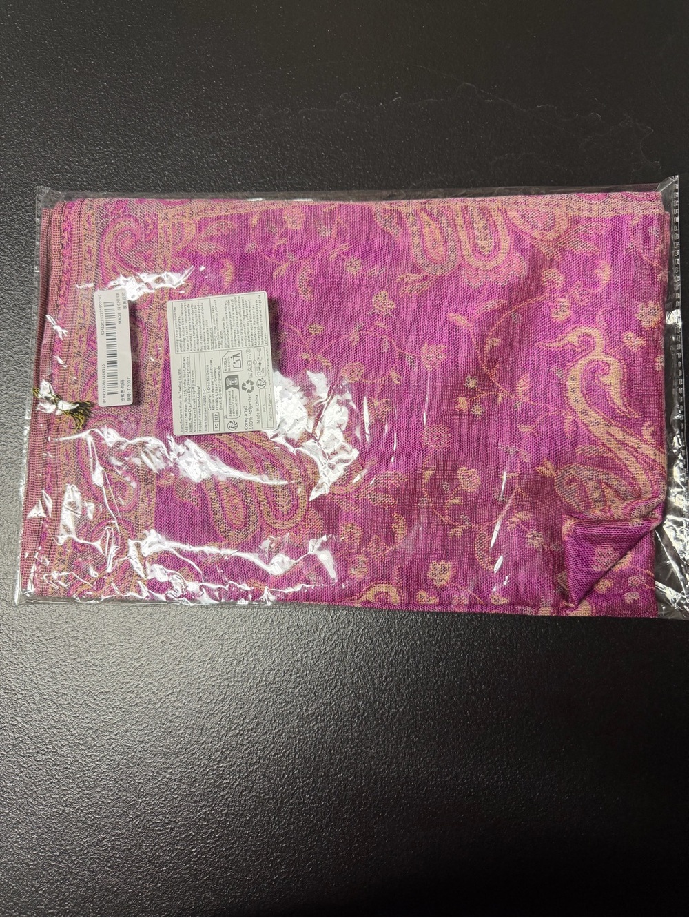 Pink Paisley Women's Scarf - Lightweight Fashion Wrap